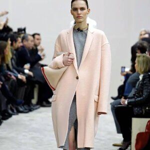 Celine Paris 100% Cashmere Blush Kim Kardashian Runway Coat, S/M